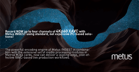 Multi-Channel XAVC, Live Production Workflows